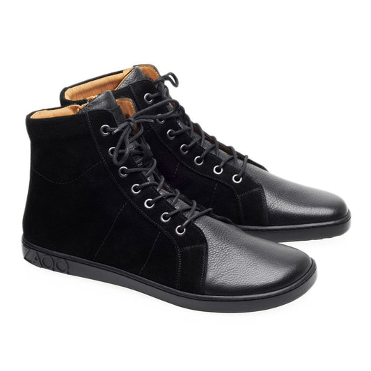 QORE High Black - ZAQQ Barfußschuhe